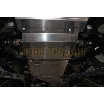 Защита КПП и раздатки (алюминий) 4мм (не устанавливается без ZKTCC00407) ТСС для Haval H9 (2.0 TD, 2.0 бензин) 2017-2024