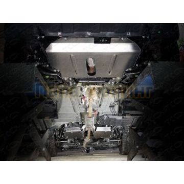 Защиты комплект (алюминий) 4мм (картер и кпп, бак) ТСС для Geely Emgrand X7 2018-