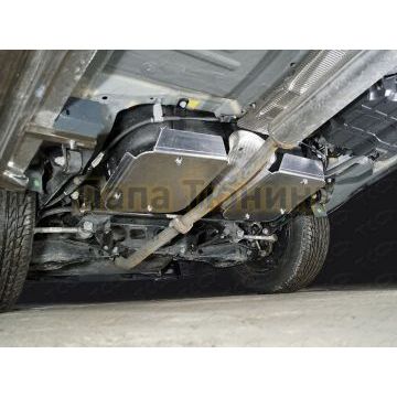 Защита бака (алюминий) 4мм (комплект 2 шт) ТСС для Geely Emgrand X7 2018-