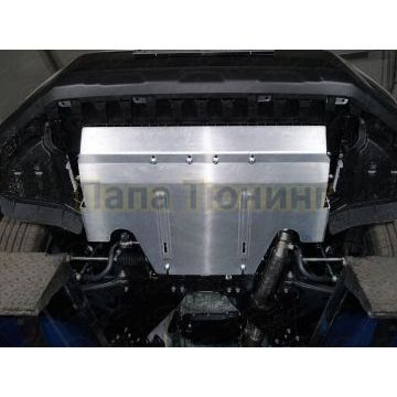 Защита картера (алюминий) 4 мм (не устанавливается с передней защитой а/м) ТСС для Subaru Forester (S5) 2018-