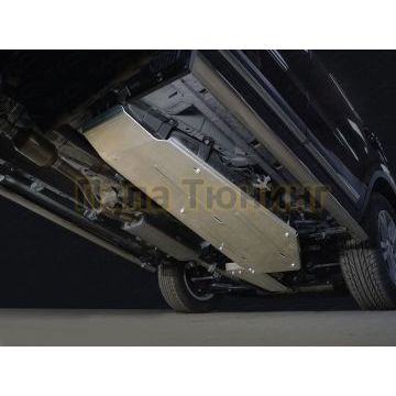 Защита бака и адсорбера (алюминий) 4мм ТСС для Geely Atlas 2018-2024/Geely Atlas PRO 1.5L 4WD 2021-2024