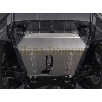 Защита картера и КПП (алюминий) 4мм ТСС для Geely Atlas 2018-2024