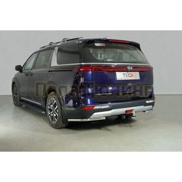 Защита задняя (уголки) 42,4 мм ТСС для Kia Carnival 2021- Защита задняя (уголки) 42,4 мм ТСС для Kia Carnival 2021-