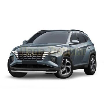 Защита переднего бампера d57 Rival для Hyundai Tucson 2021-