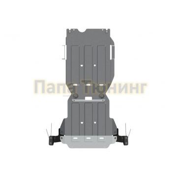 Защита КПП алюминий 4 мм Шериф для Isuzu D-MAX 2012 -/Isuzu D-MAX 2017-