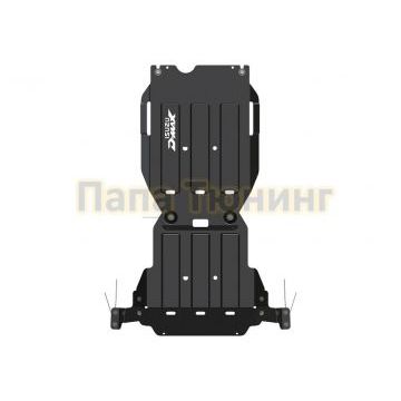 Защита КПП сталь 2,5 мм Шериф для Isuzu D-MAX С вырезом D-Max 2012 -/Isuzu D-MAX с вырезом D-MAX 2017-