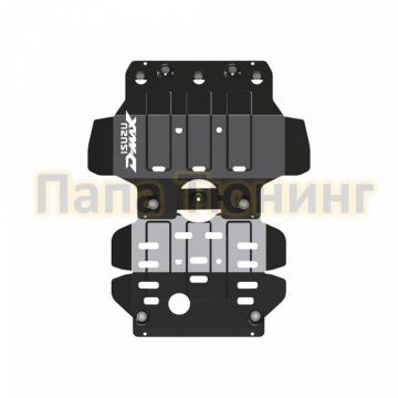 Защита картера сталь 2,5 мм Шериф для Isuzu D-MAX С вырезом D-Max 2012 -/Isuzu D-MAX с вырезом D-MAX 2017-
