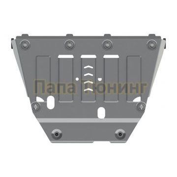 Защита картера и КПП алюминий 4 мм Шериф для Ssang Yong Tivoli 2017 -