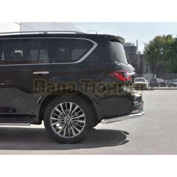 Защита задняя уголки d76 секции для Infiniti QX80 2018-