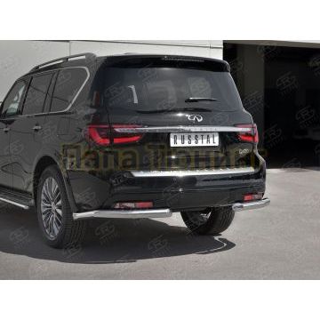 Защита задняя уголки d76 секции для Infiniti QX80 2018-