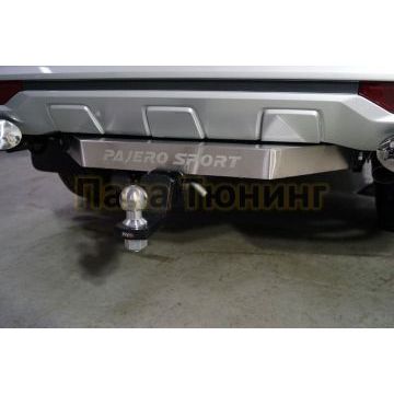 Фаркоп (надпись Pajero Sport, шар E) ТСС для Mitsubishi Pajero Sport 2021- Фаркоп (надпись Pajero Sport, шар E) ТСС для Mitsubishi Pajero Sport 2021-