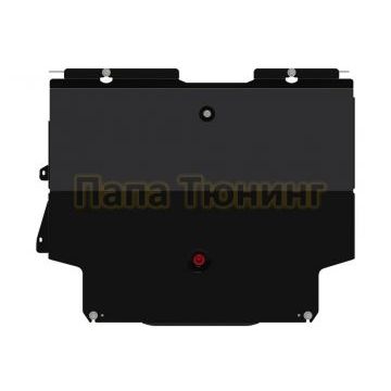 Защита картера и КПП сталь 1,8 мм Шериф для Geely Emgrand 7 2018-2024