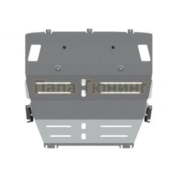 Защита картера и КПП алюминий 4 мм Шериф для Geely Atlas 2018 -2024 Защита картера и КПП алюминий 4 мм Шериф для Geely Atlas 2018 -2024