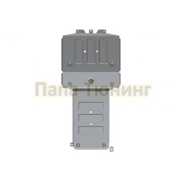 Защита картера и КПП алюминий 4 мм Шериф для Jaguar F-Pace 2016 -/Land Rover Range Rover Velar 2017 -