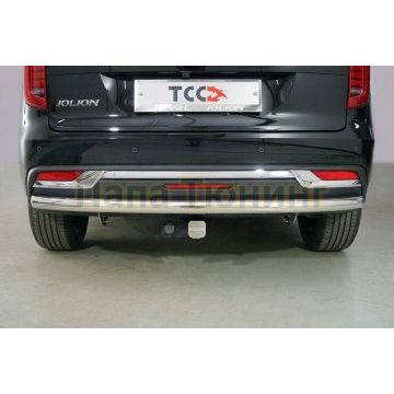 Защита задняя 60,3 мм ТСС для Haval Jolion (1,5 л., 2WD) 2021-