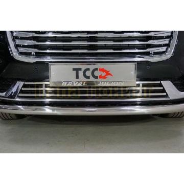 Решетка радиатора нижняя 16 мм ТСС для Haval Jolion (1,5 л., 2WD) 2021-