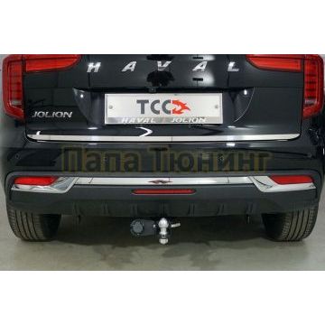 Накладка на заднюю дверь (лист зеркальный) ТСС для Haval Jolion (1,5 л., 2WD) 2021- Накладка на заднюю дверь (лист зеркальный) ТСС для Haval Jolion (1,5 л., 2WD) 2021-