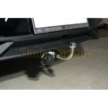Фаркоп (оцинкованный, шар A нерж.) ТСС для Hyundai Elantra 2020-