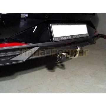 Фаркоп (оцинкованный, шар A нерж.) ТСС для Hyundai Elantra 2020-