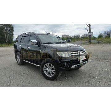 Пороги алюминиевые Rival Premium для Mitsubishi Pajero Sport 2008-2016