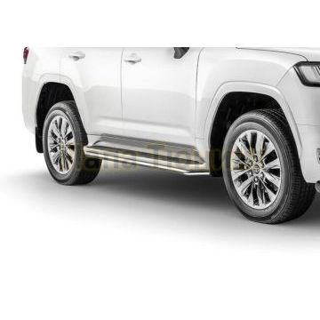 Защита штатного порога d42 Rival для Toyota Land Cruiser 300 V-3.5; 4.0.2021-