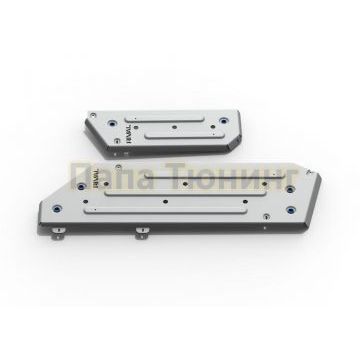 Защита топливного бака (2 Части) алюминий 4 мм RIVAL для Toyota Land Cruiser 300, V - 4.0; 3.5 2021-