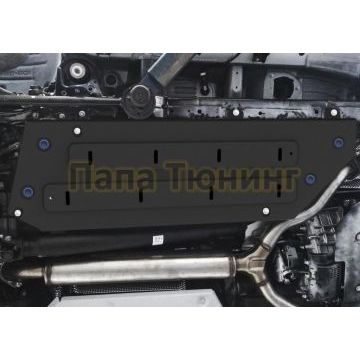 Защита топливного бака Rival сталь 2 мм для Toyota Land Cruiser 300 V-3.5; 4.0.2021-