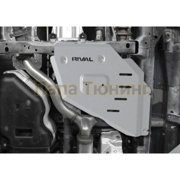Защита РК алюминий 4 мм RIVAL для Toyota Land Cruiser 300, V - 4.0; 3.5 2021-