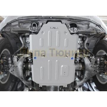 Защита радиатора + картера алюминий 4 мм RIVAL для Toyota Land Cruiser 300, V - 4.0; 3.5; без KDSS 2021-