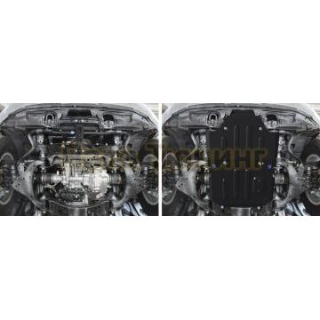 Защита радиатора + картера Rival сталь 2 мм для Toyota Land Cruiser 300 V-3.5; 4.0.2021-