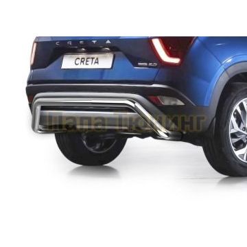 Защита заднего бампера d57 Скоба Rival для для Hyundai Creta 2021-