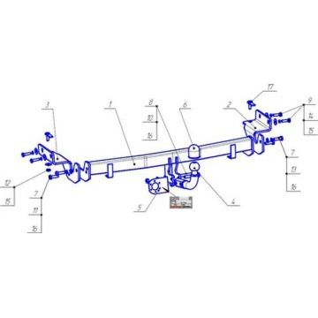 Фаркоп Bozal 1500/75 для Kia Ceed (CD) SW 2018-