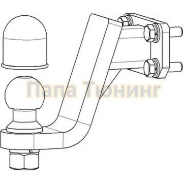 Фаркоп Bozal 2500/100 для Haval H9 SUV 2014-2024