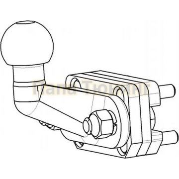 Фаркоп Bozal 2500/100 для Haval H9 SUV 2014-2024