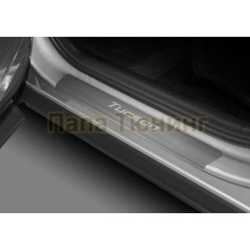 Накладки порогов  (4 шт.) Rival для Hyundai Tucson 2021-