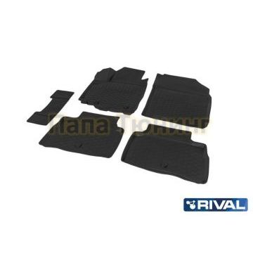 Коврики салона полиуретан RIVAL для Mitsubishi Outlander III 3 ряд 2019- Коврики салона полиуретан RIVAL для Mitsubishi Outlander III 3 ряд 2019-