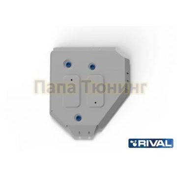 Защита топливного бака алюминий 4 мм RIVAL для Hyundai Tucson, V - 2.0 (150 л.с.), 2.0d 2021-/Kia Sportage V 2022-