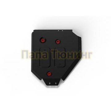 Защита топливного бака сталь 2 мм АвтоБРОНЯ для Hyundai Tucson, V - 2.0 (150 л.с.), 2.0d 2021-/Kia Sportage V 2021-