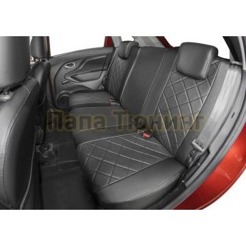 Авточехлы задняя спинка 40/60, рисунок Ромб RIVAL для Lada Xray Cross хэтчбек 2018-