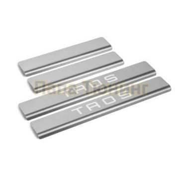 Накладки порогов (4 шт.) Rival для Volkswagen Taos 2021-