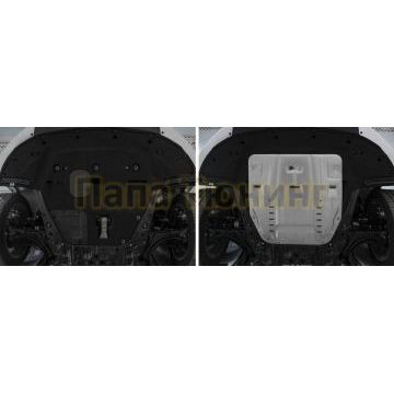 Защита картера + КПП алюминий 4 мм RIVAL для Kia Carnival, V - 2.2d 2021-