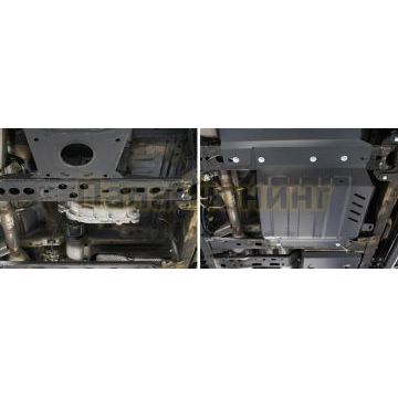 Защита РК сталь Rival для Nissan Navara, V - 2.5d; 3.0d 2005-2015/Nissan Pathfinder, V - 2.5d; 3.0d; 4.0 2005-2015/Mercedes-Benz X-Class, V - 3.0D; полный привод 2018-