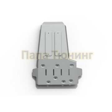 Защита картера + КПП алюминий 6 мм Rival для Jeep Wrangler JK 2D/4D, V - 3.6; 3.8; АКПП 2007-2018 Защита картера + КПП алюминий 6 мм Rival для Jeep Wrangler JK 2D/4D, V - 3.6; 3.8; АКПП 2007-2018