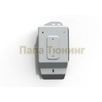 Защита топливного фильтра алюминий 6 мм Rival для Jeep Wrangler JK 2D/4D, V - 3.6; 3.8; АКПП 2007-2018