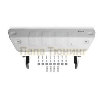 Защита рулевых тяг алюминий 6 мм Rival для Jeep Wrangler JK 2D/4D, V - 2.8d; 3.6; 3.8; АКПП 2007-2018