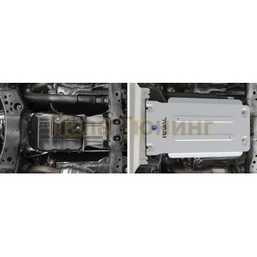 Защита КПП алюминий 6 мм RIVAL для Toyota Land Cruiser 300, V - 4.0; 3.5 2021-