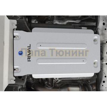 Защита КПП алюминий 6 мм RIVAL для Toyota Land Cruiser 300, V - 4.0; 3.5 2021-