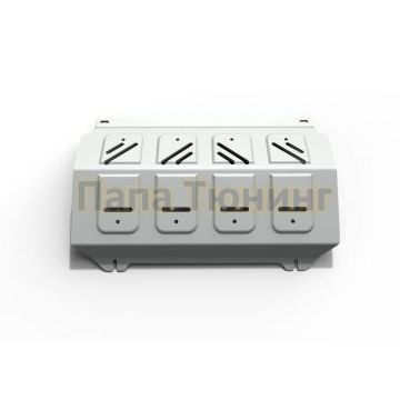 Защита радиатора алюминий 6 мм Rival для Mitsubishi L200, V - все 2006-2015/Mitsubishi Pajero Sport, V - все 2008-2016