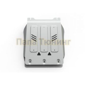 Защита КПП алюминий 6 мм Rival для Mitsubishi L200, V - все 2006-2015/Mitsubishi Pajero Sport, V - все 2008-2016