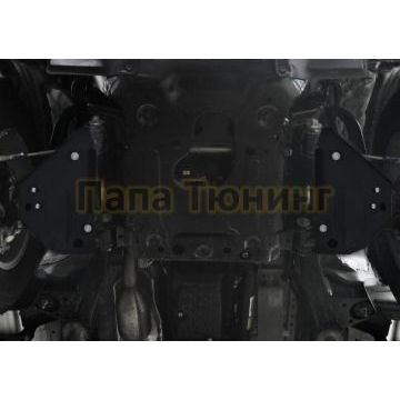 Защита передних рычагов сталь Rival для Toyota Hilux, V - 2.4d; 2.8d; полный привод 2015-2020/Toyota Hilux, V - 2.8d; полный привод; только с 2111.5710.1.3/1.9502.1/1.09502.1 2020-